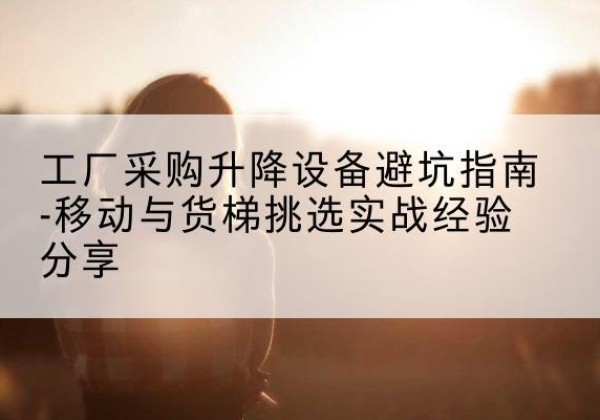 奉节移动式升降机怎么选-工厂采购升降设备避坑指南-移动与货梯挑选实战经验分享